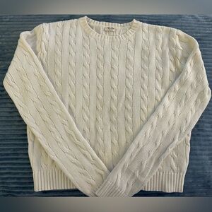 Brandi Melville Cable Knit Cream Sweater